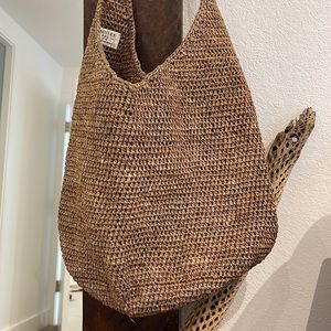 Vintage Loved Helen KAMINSKI Raffia Purse Bucket Bag Festival Madagascar
